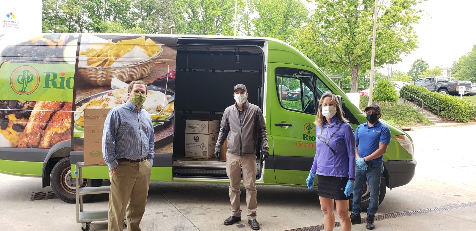 NP and Rio Grande Deliver Food to Cone Hospital (Green Valley) Health Care workers